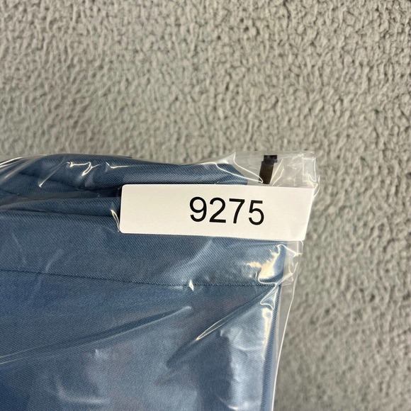 Vintage 70s Dress Slacks Men's 34x30 Blue Straight Leg Rockabilly Pockets Talon - Picture 10 of 10